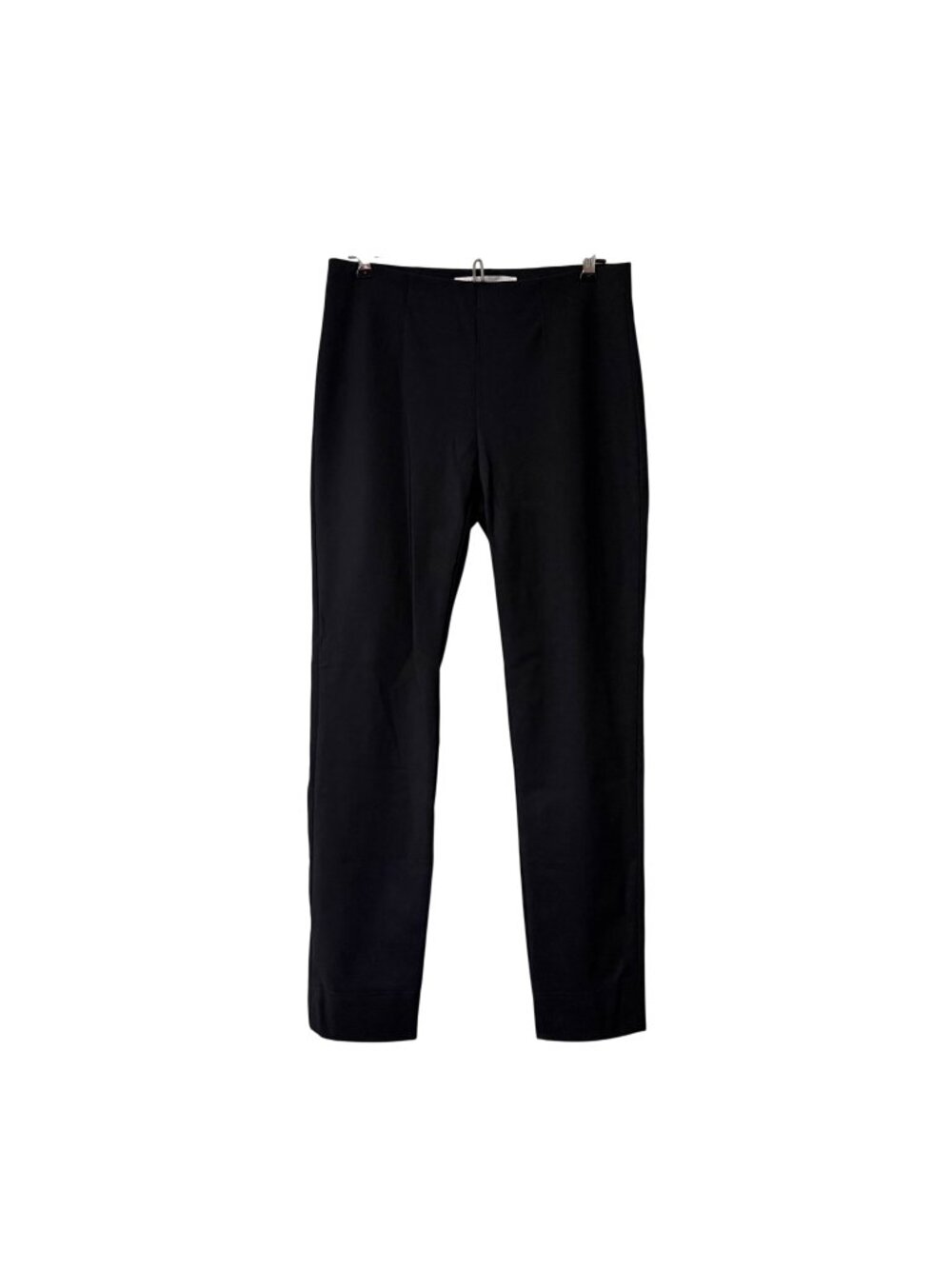 Raffaello Rossi Black Penny Pull On Ankle Slit Career Pants Womens Size EU 38